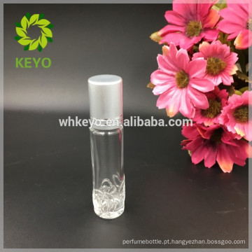 8ml 10ml 15ml transparente rolo bola garrafa óleo essencial perfume frascos de vidro com tampa de rosca